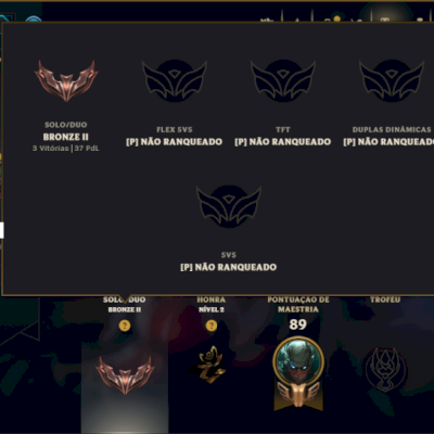 Bronze 2 com 50 Champs e 50 Skins