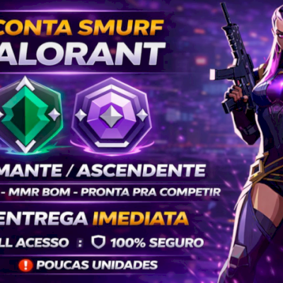[QUEIMA DE ESTOQUE] CONTA VALORANT SMURF DIAMANTE/ASCENDENTE -ENTREGA AUTOMATICA