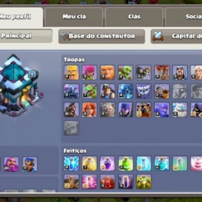 Conta CV13 quase full heróis bem upados