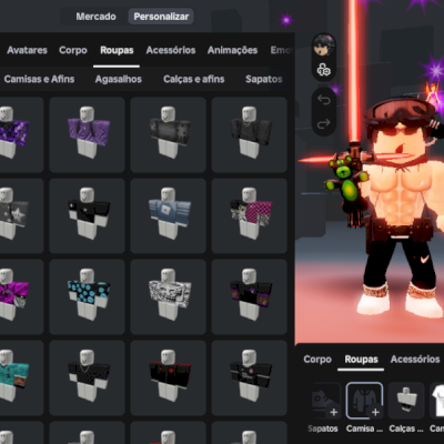 CONTA COM ROUPAS GAMES PASS !!!!!