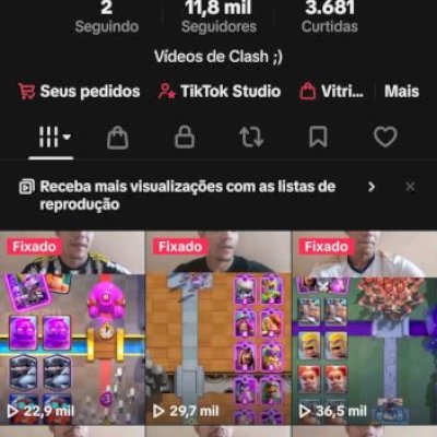 CONTA TIK TOK 11K DE SEGUIDORES!!