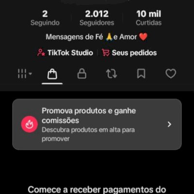 VENDO CONTA DO TIK TOK COM 2 K COM SHOP ATIVO SEM DOCUMENTO, SEGUIDORES REAIS