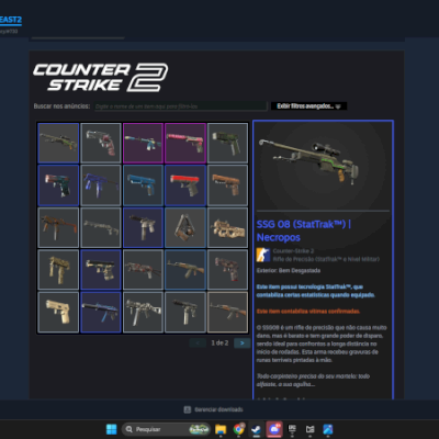 conta cs2 com prime e poucas skins