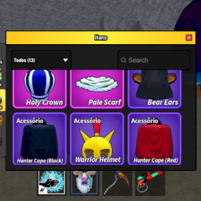 Conta  com foice mítica, e portal