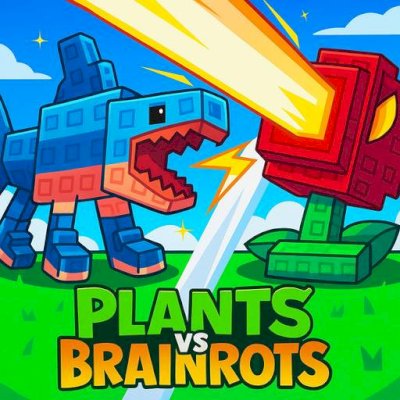 PLANTA VS BRAINROT (7 me carrot = 2,00)