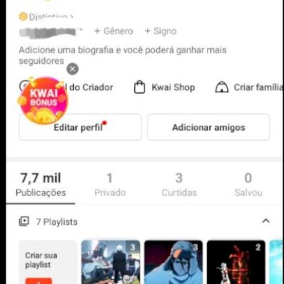 Vendo essa conta Kwai 21k seguidores reais 194curtidas