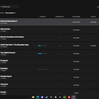 Conta Epic Games com +50 Jogos