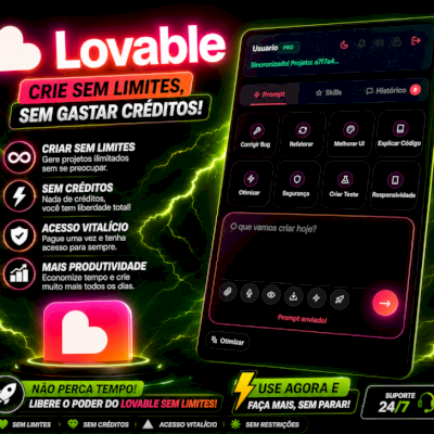Lovable - Extensão Congela Créditos 15 dias (O MAIS BARATO)