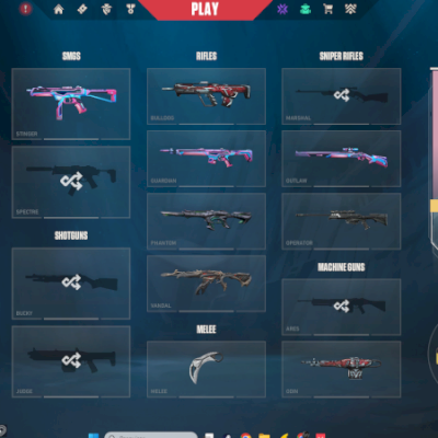 CONTA VALORANT COM SKINS THYHARD SEM ELO 0 PARTIDAS DE COMP +700 REAIS GASTOS