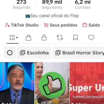Perfil de humor hypado do TikTok