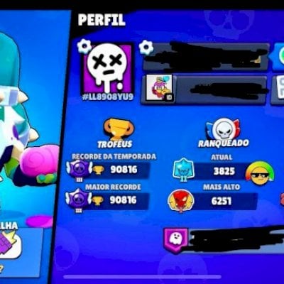 CONTA BRAWL STARS COM VÁRIOS PASSES E 91K DE TROFÉUS | LEIA DESCRIÇÃO