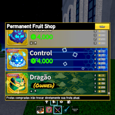 CONTA BLOX FRUITS COM DRAGON PERMANENTE