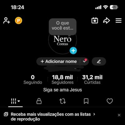 Conta TikTok - 30K Com Seguidores e VIEWS 100% Reais!