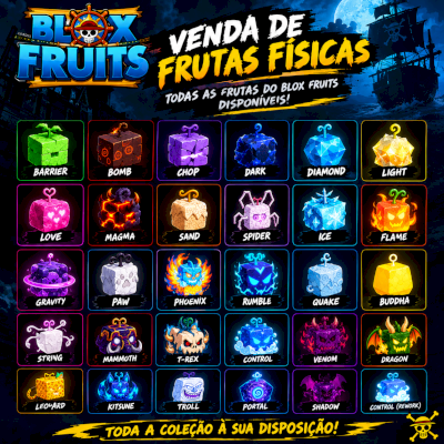 Frutas fisicas(nao permanente)blox fruits