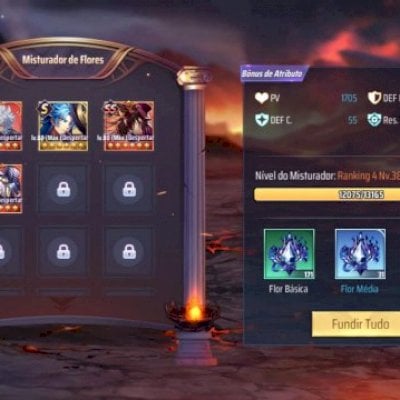 Conta Top F2P A10 Saint Seiya Awakening