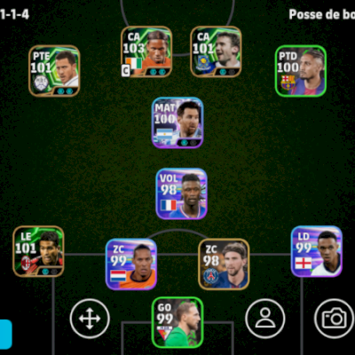 CONTA EFOOTBALL FORÇA 3082 4 ICONS E 1 SHOWTIMES BRABOS