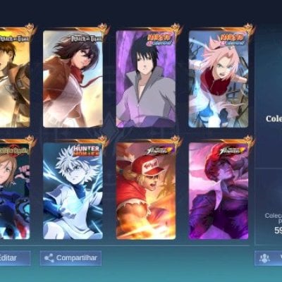284 Skins Incluindo skin Membro Estrela , Animes , Épicas, The King Of Fighters