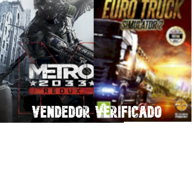 Conta Steam Euro Truck Simulator 2 e Metro 2033 Redux