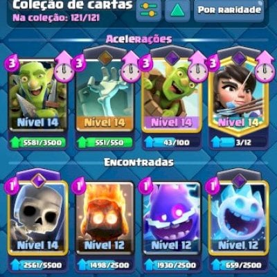 Conta antiga de clash Royale
