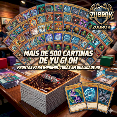 Mais De 500 Cartinhas De Yu Gi Oh