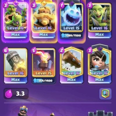 Conta clash royale 8KR$ gastos, 14k trofeus, muitas cartas nivel 16/15 Boa conta
