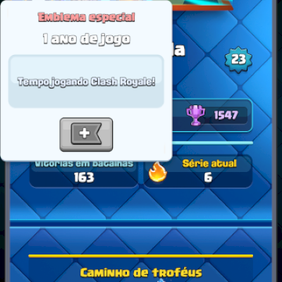 CONTA DE CLASH ROYALE NO PRECINHO