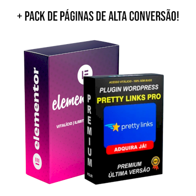 ⭐ Pack Elementor Pro + Pretty Link + Páginas De Alta Conversão ⭐