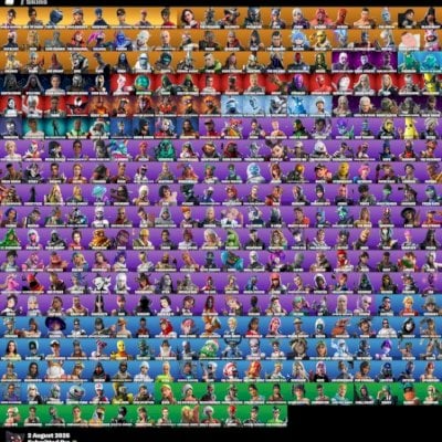 CONTA DE FORTNITE S5 COM 375 SKINS POLO, CHANI, MESTRES MAGNATAS E + TRYHARD