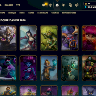CONTA LEAGUE OF LEGENDS ESMERALDA I !!!