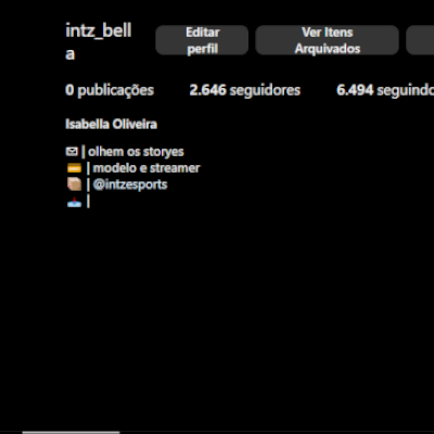 Conta feminina com 2 mil seguidores