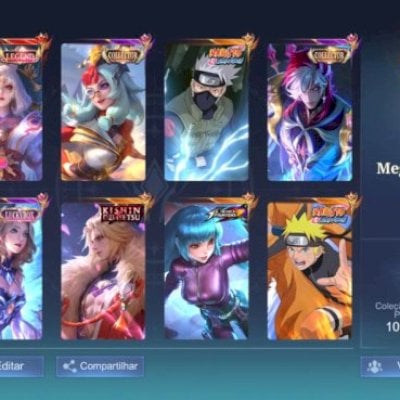 CONTA MOBILE LEGENDS 435 SKINS