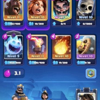 Conta de Clash 3900+🏆, Nível 29, com uma evolução