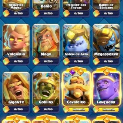 Conta Clash Royale arena 21