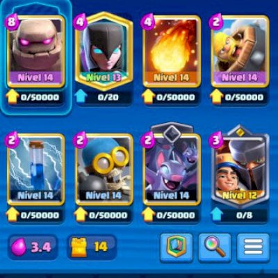 Conta nível 54/arena 18/ com todas as cartas do jogo