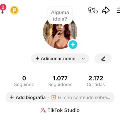 CONTA TIK TOK 1K SEG E 2,1K DE CURTIDAS (CONTAS TIK TOK)