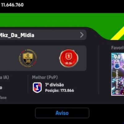 Conta 3210 + 600 MOEDAS, PRIMEIRA DIVISÃO, VAN DER SAR 😝 (somente play games)