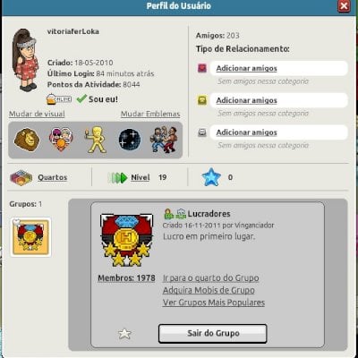Conta Habbo 2010