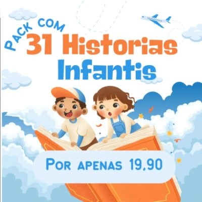 Pack com 31 Histórias Infantis