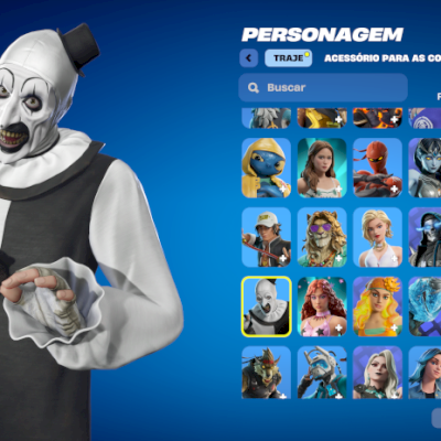 Conta Fortinite | 66 skins | Art the Clown | ENTREGA AUTOMÁTICA!