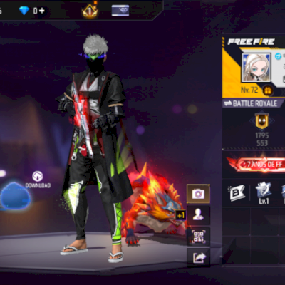 🔥 CONTA FREE FIRE À VENDA 🔥  💚 Calça Angelical Verde