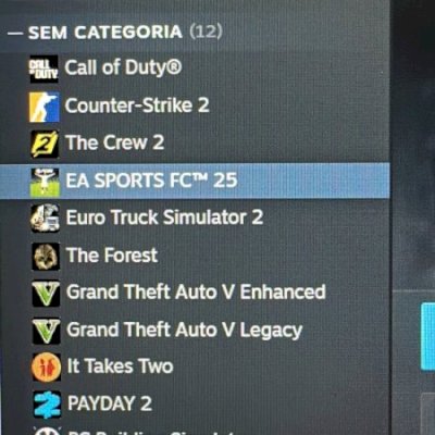 CONTA COM FC25, GTA V, THE CREW 2 e ETC
