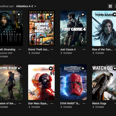 Conta Epic Games com gta 5, just cause 4, marvel guardian e outros 283 titulos