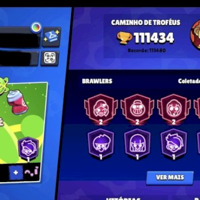 Brawl Stars 112k troféus, fama alienígena I, lendário III