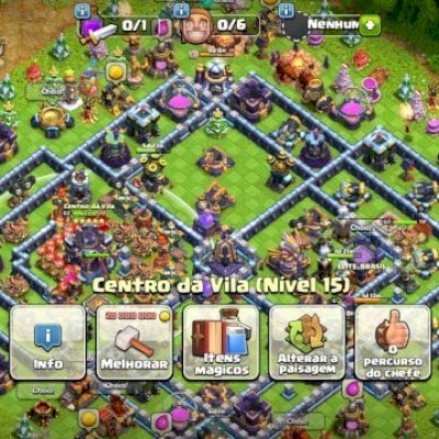 Conta clash of clans CV 15