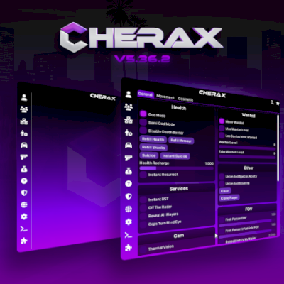 Vendo conta com o Cherax mod menu Standart Lifetime/ Para GTA online