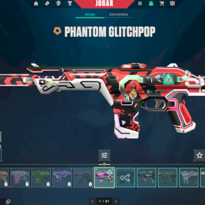 Conta Valorant com +de 2 mil reais em skins e chaveiro radiant, entrega imediata