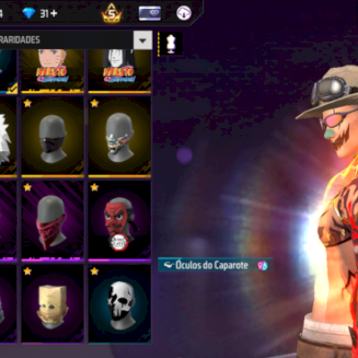 Conta Free Fire com itens raros