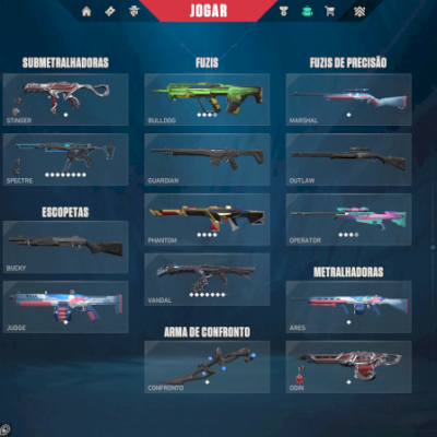 Conta valorant com champions 2022, dragão, vandal gaia e etc