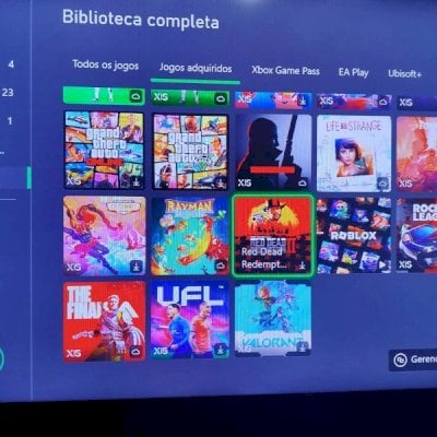 Conta Xbox com gta V, rdr2, Fifa 25, entre outros, e muita skin e progresso.
