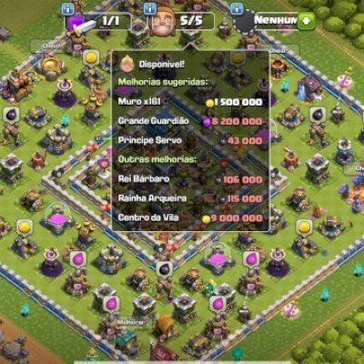 CV 12 TROPAS E DEFESAS 100%FULL; NOME ALTERÁVEL; 3 EQUIP ÉPICOS; APRENDIZ 4 ++++